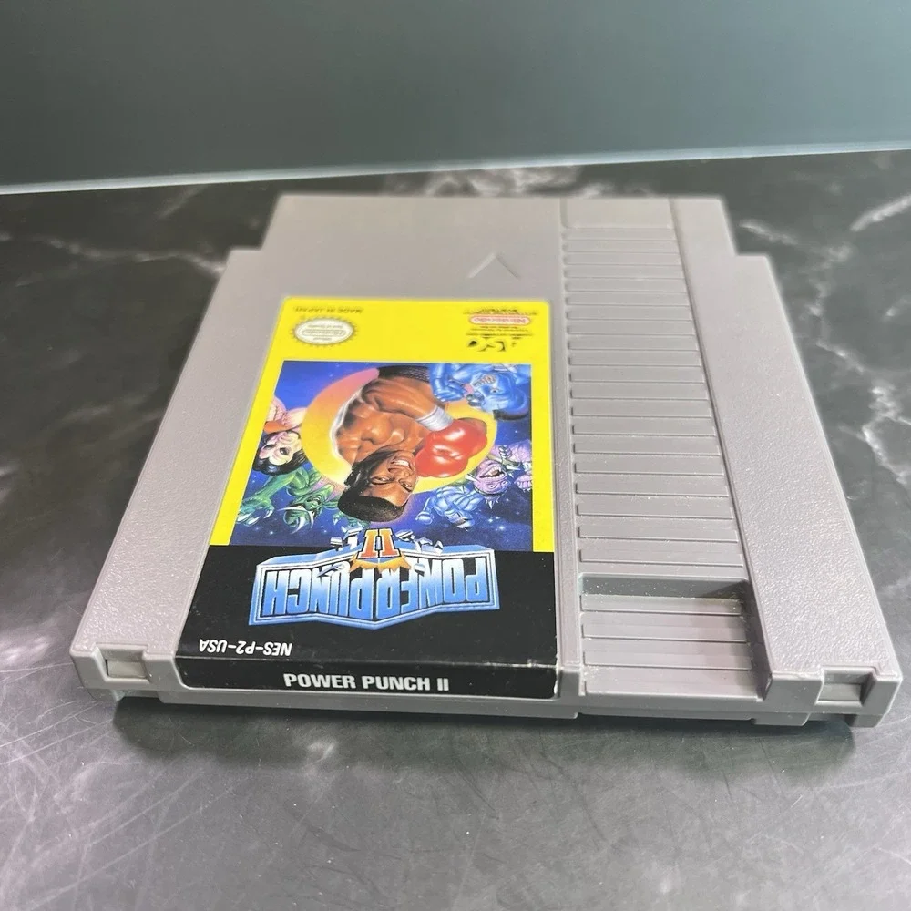 POWER PUNCH II 2 TWO GAME ORIGINAL Nintendo System CLASSIC 1985 NES HQ